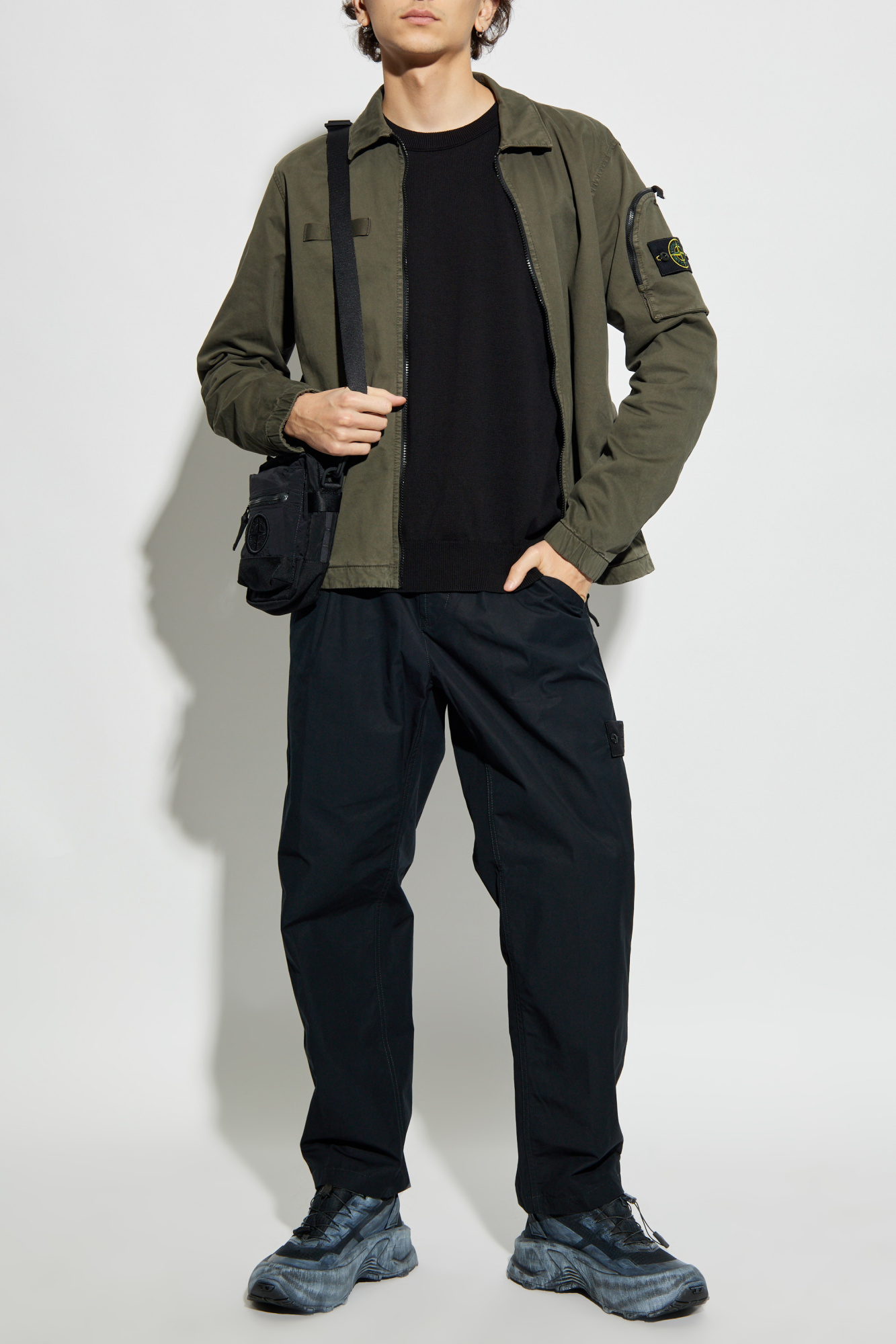 user_8f291de8 Mass DNM spodnie dresowe Signature Patch Sweatpants - czarne